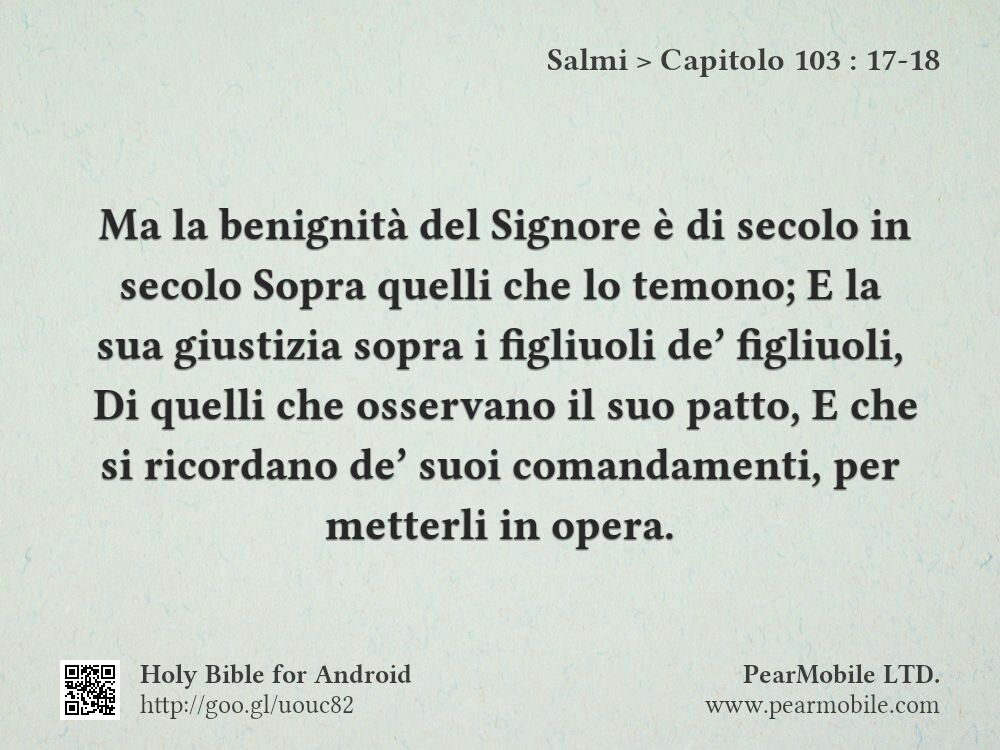 Salmi, Capitolo 103:17-18